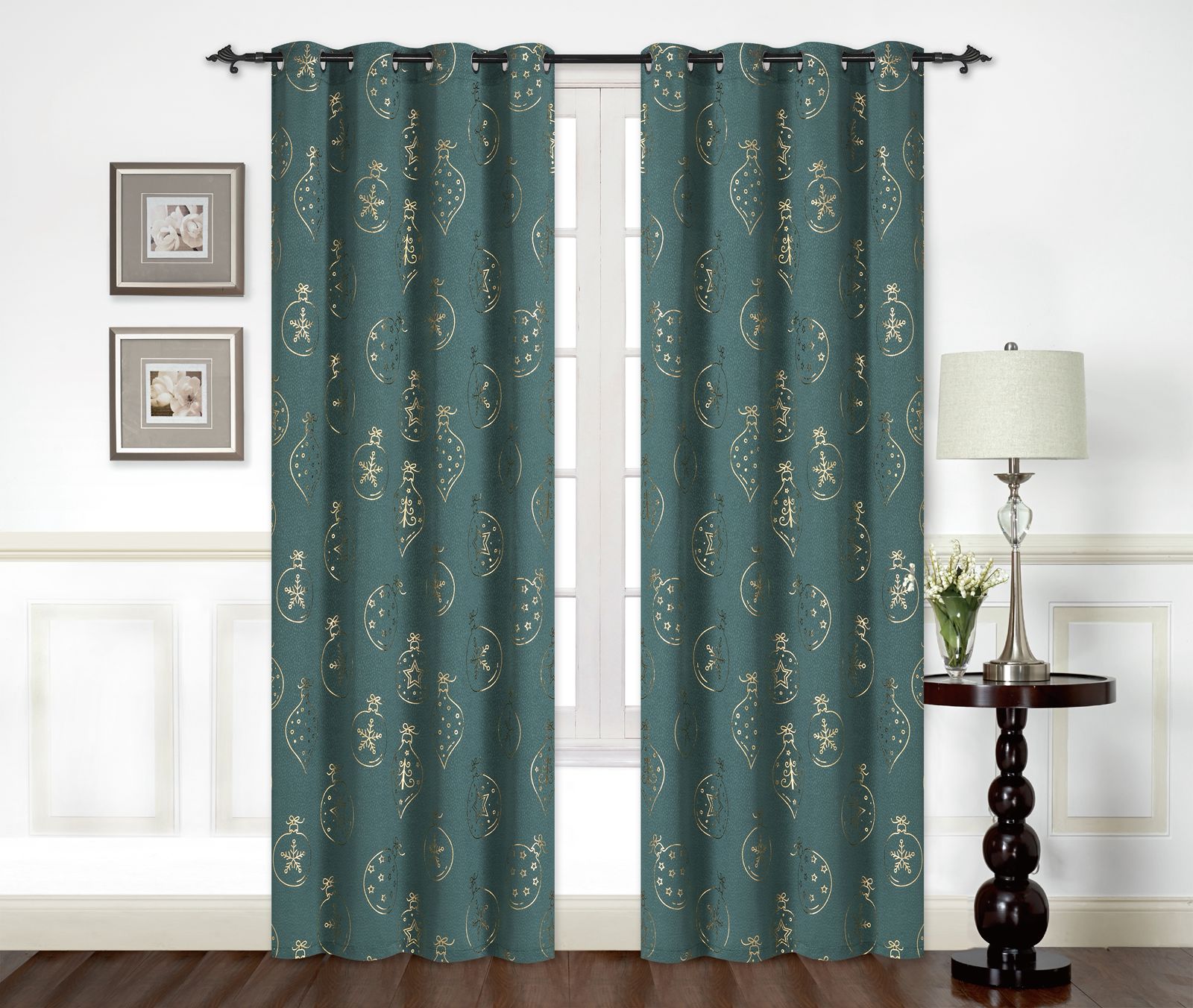 CORTINA NAVIDEÑA 2 PANELES DISEÑO